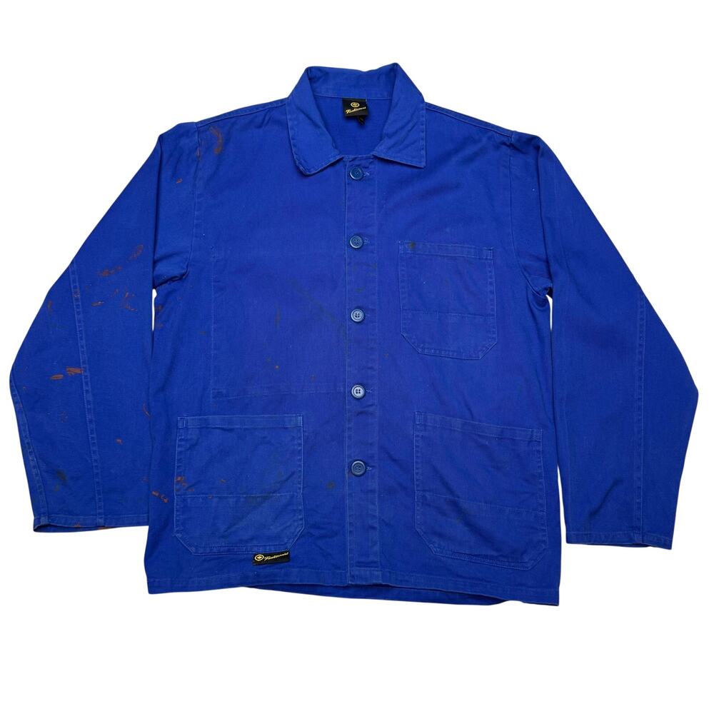 Vintage Funktional French Chore Jacket Mens 46 Workwear Utility Sanfor 90s Y2K